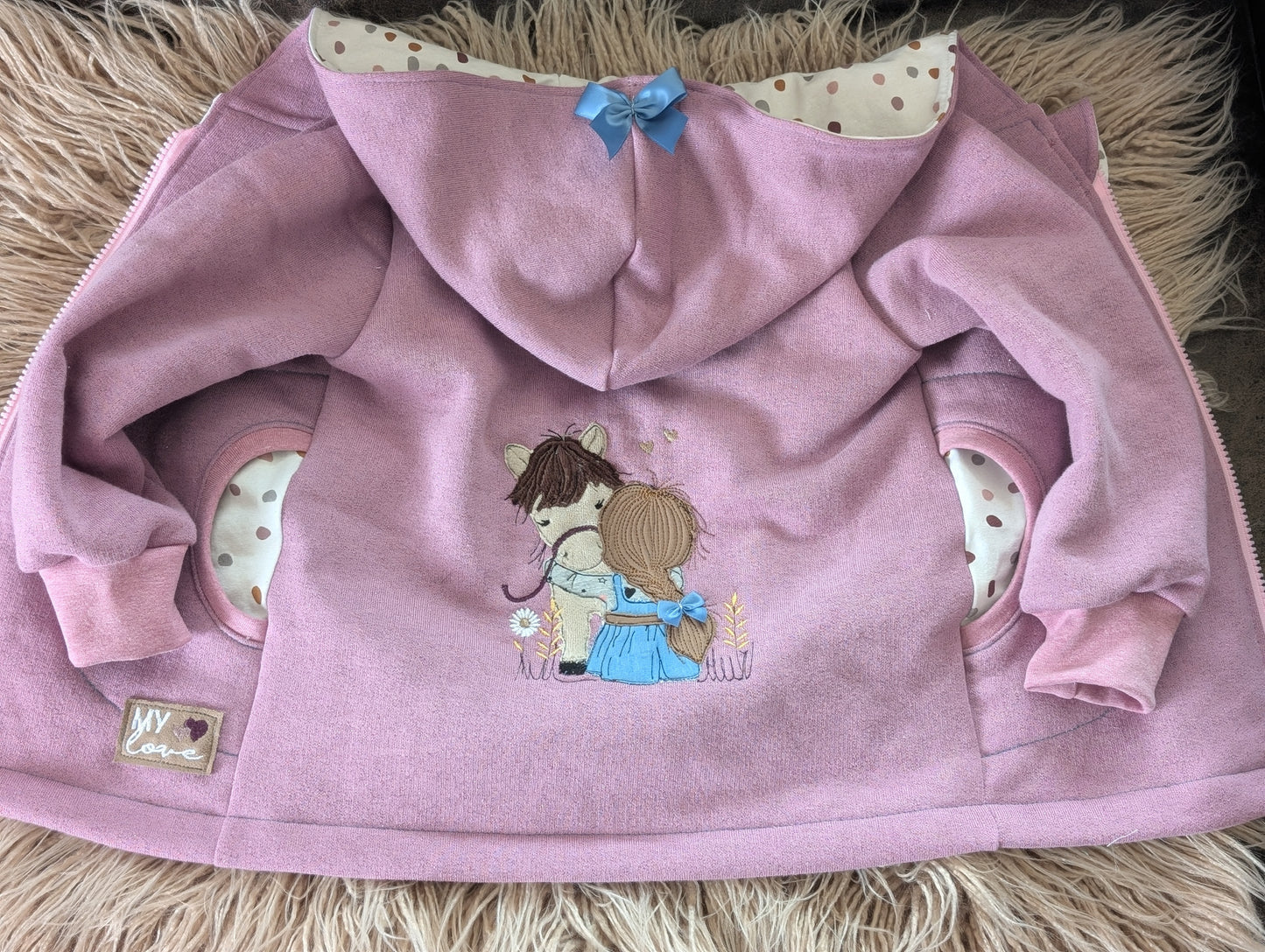 Babyjacke aus Wintersweat