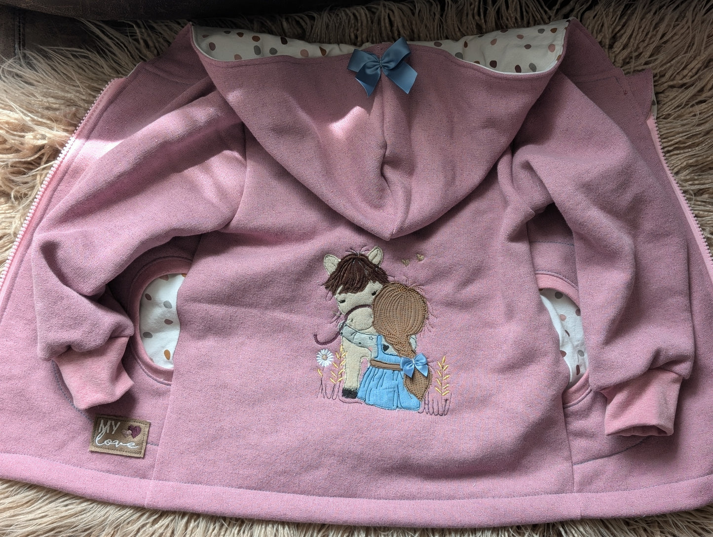 Babyjacke aus Wintersweat