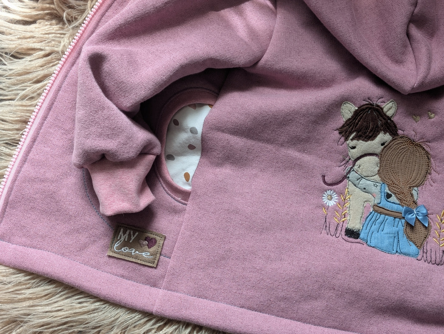 Babyjacke aus Wintersweat