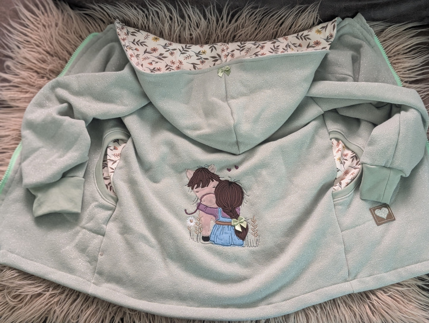 Babyjacke aus Wintersweat