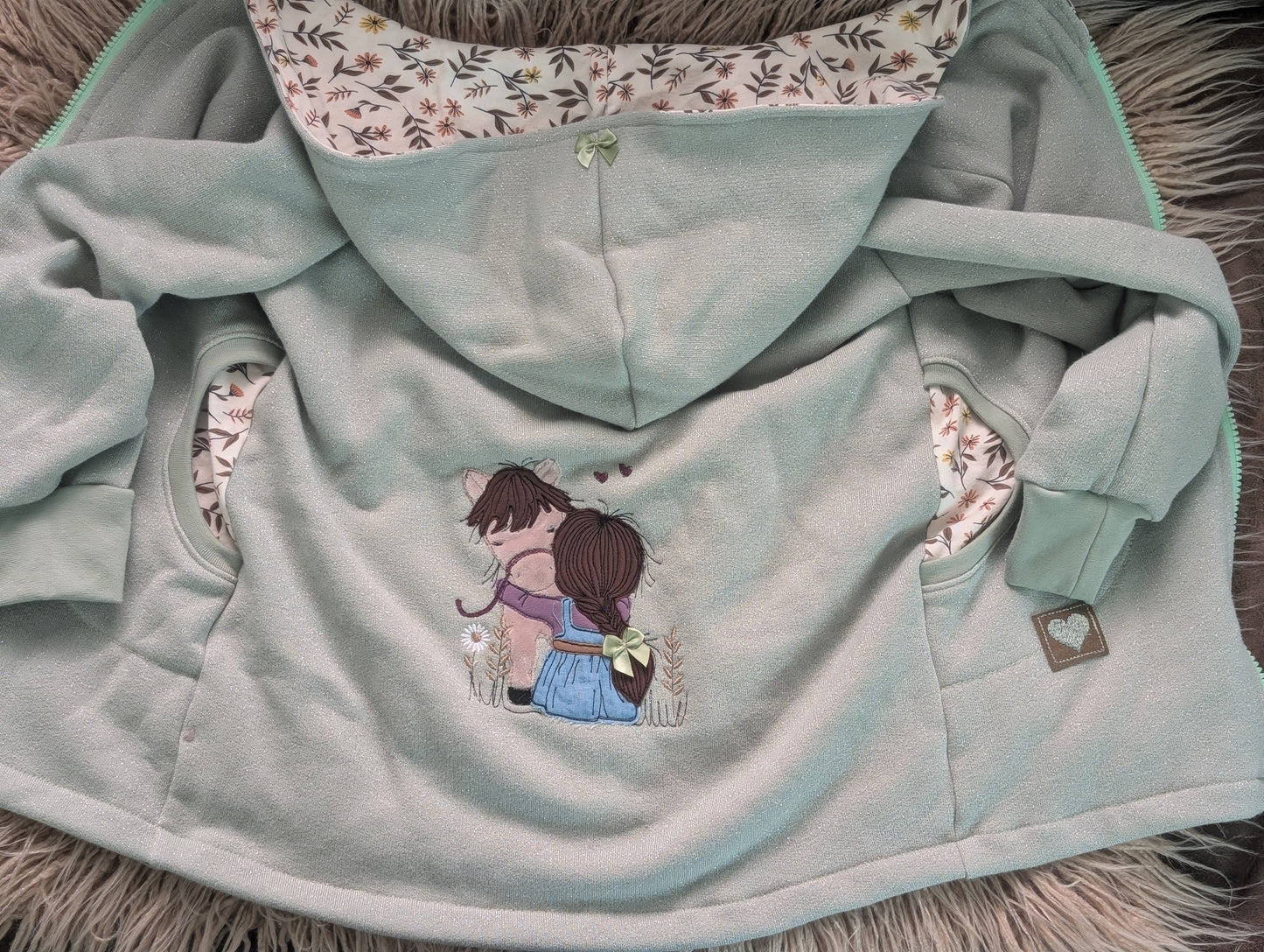 Babyjacke aus Wintersweat