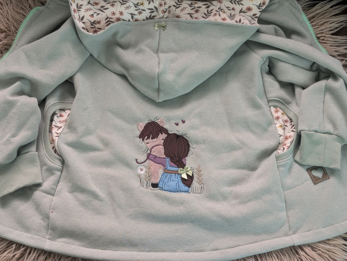Babyjacke aus Wintersweat