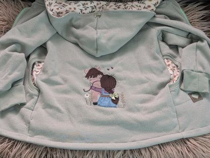 Babyjacke aus Wintersweat