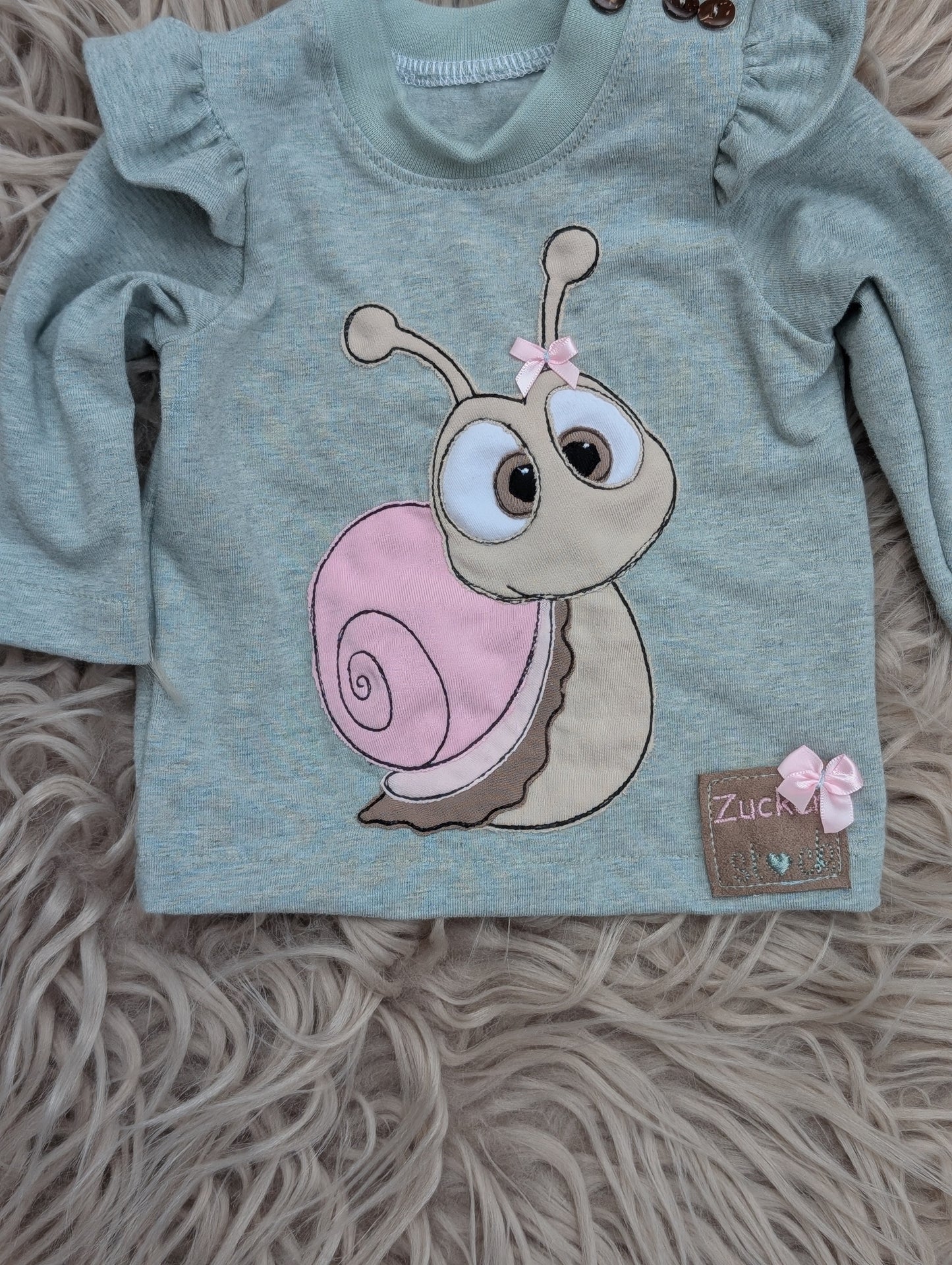Baby-Set "Schnecke" – Handgemachtes 2-teiliges Outfit für Babys