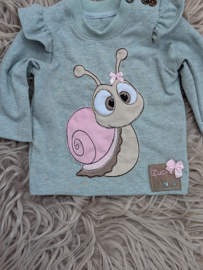 Baby-Set "Schnecke" – Handgemachtes 2-teiliges Outfit für Babys