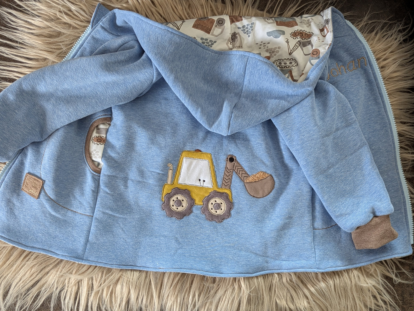 Babyjacke aus Wintersweat