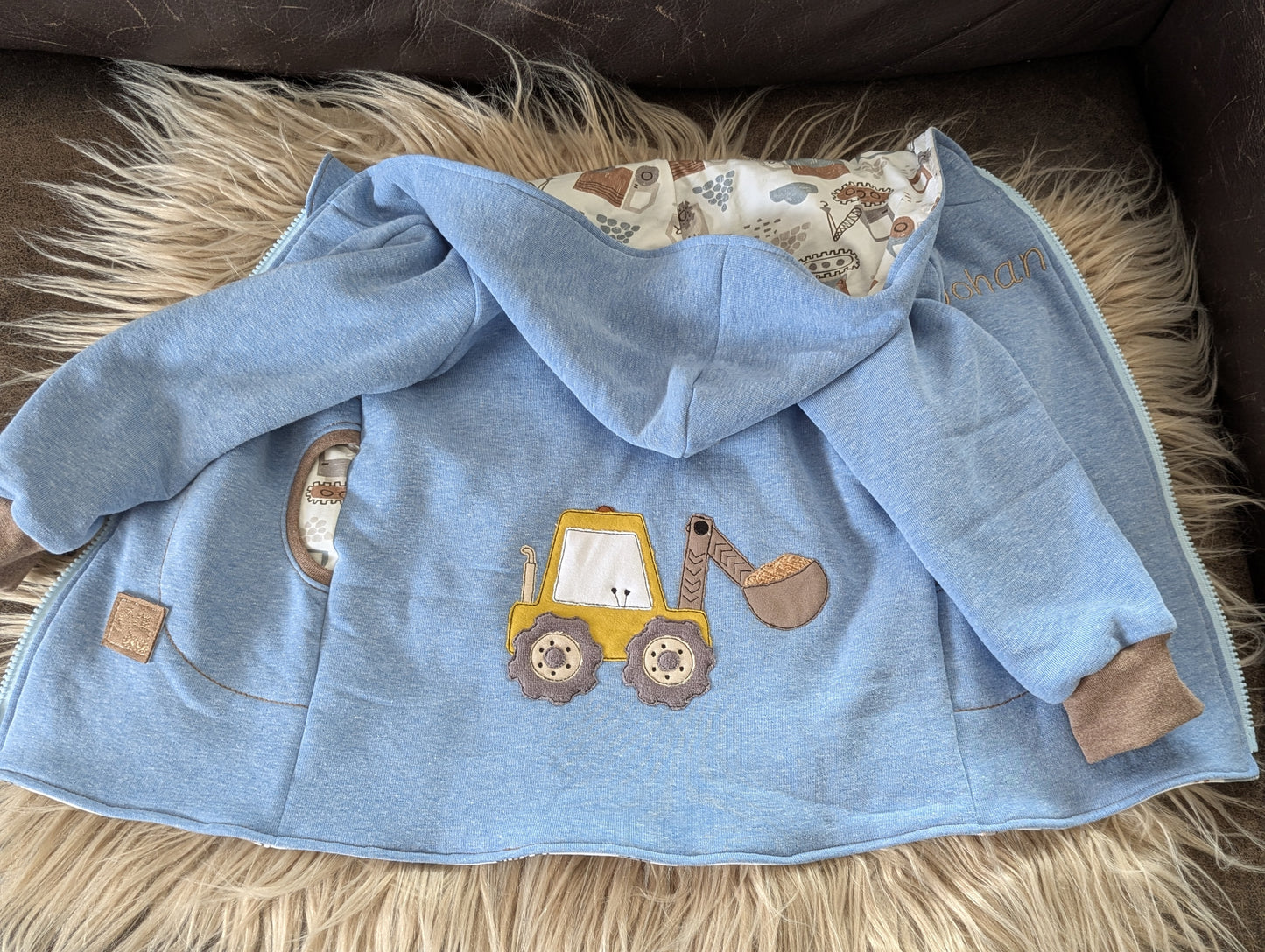 Babyjacke aus Wintersweat