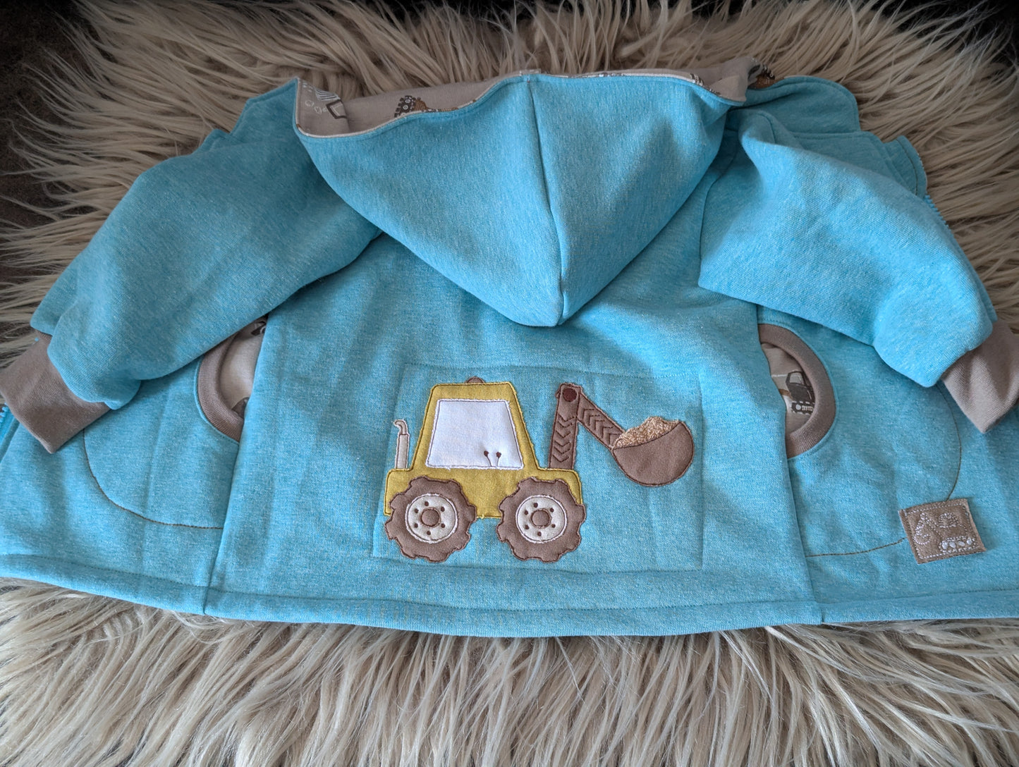 Babyjacke aus Wintersweat