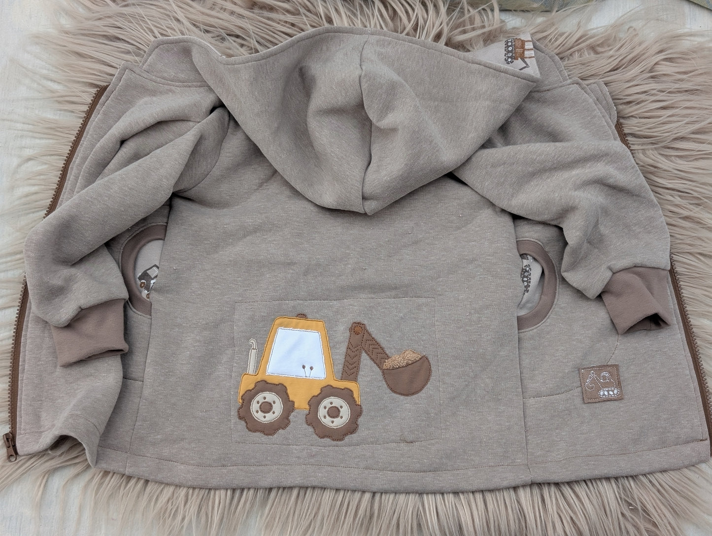 Babyjacke aus Wintersweat