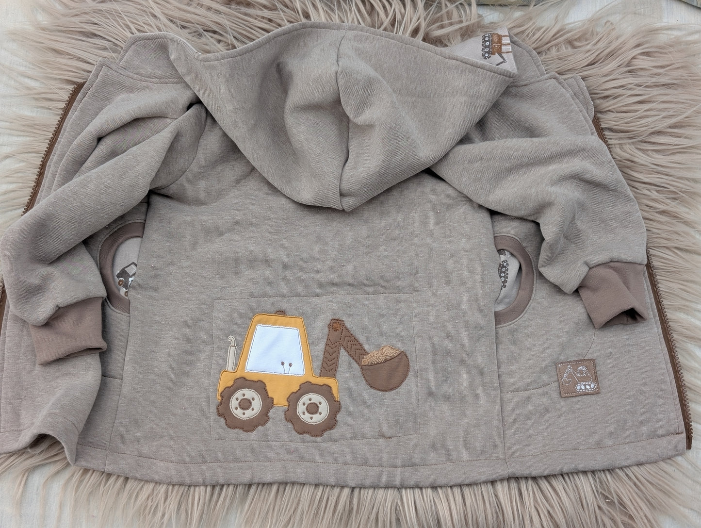 Babyjacke aus Wintersweat