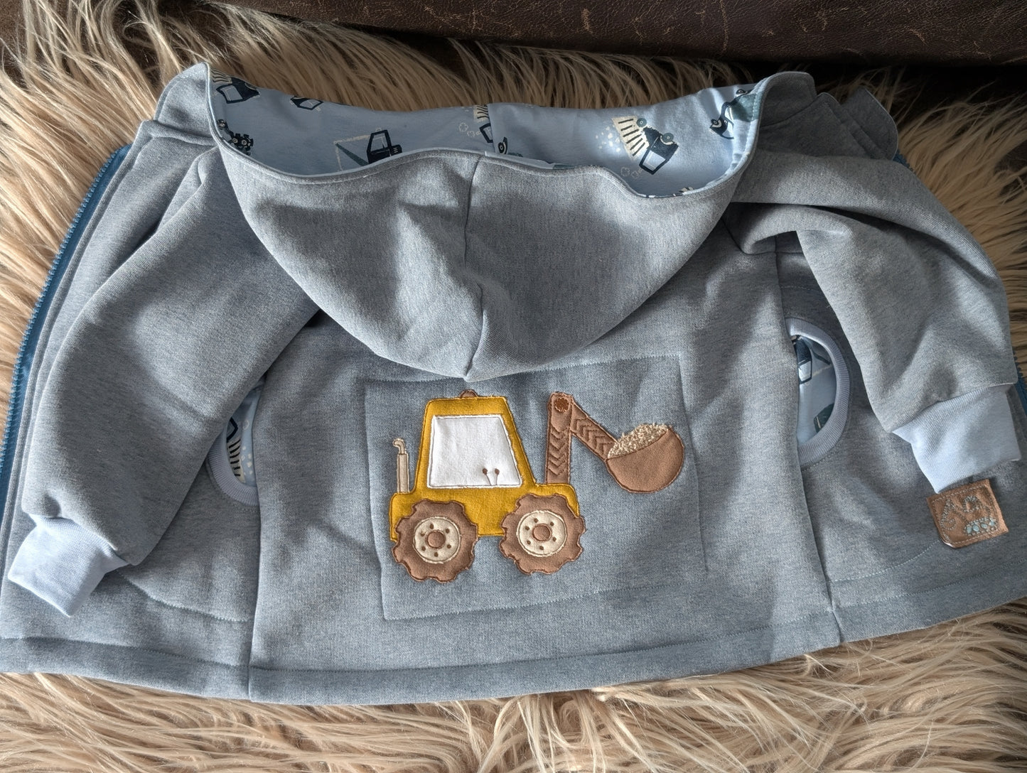 Babyjacke aus Wintersweat