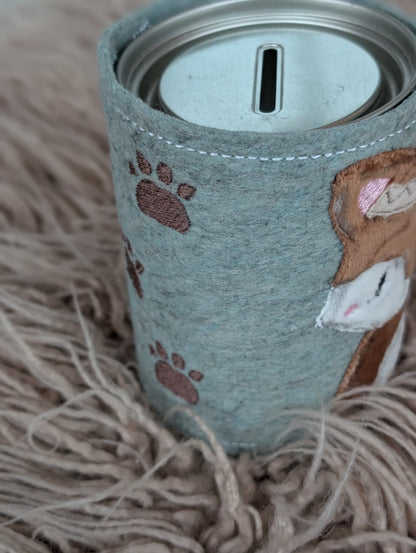 Handgemachte Spardose Fuchs- Geschenk zur Geburt & Taufe