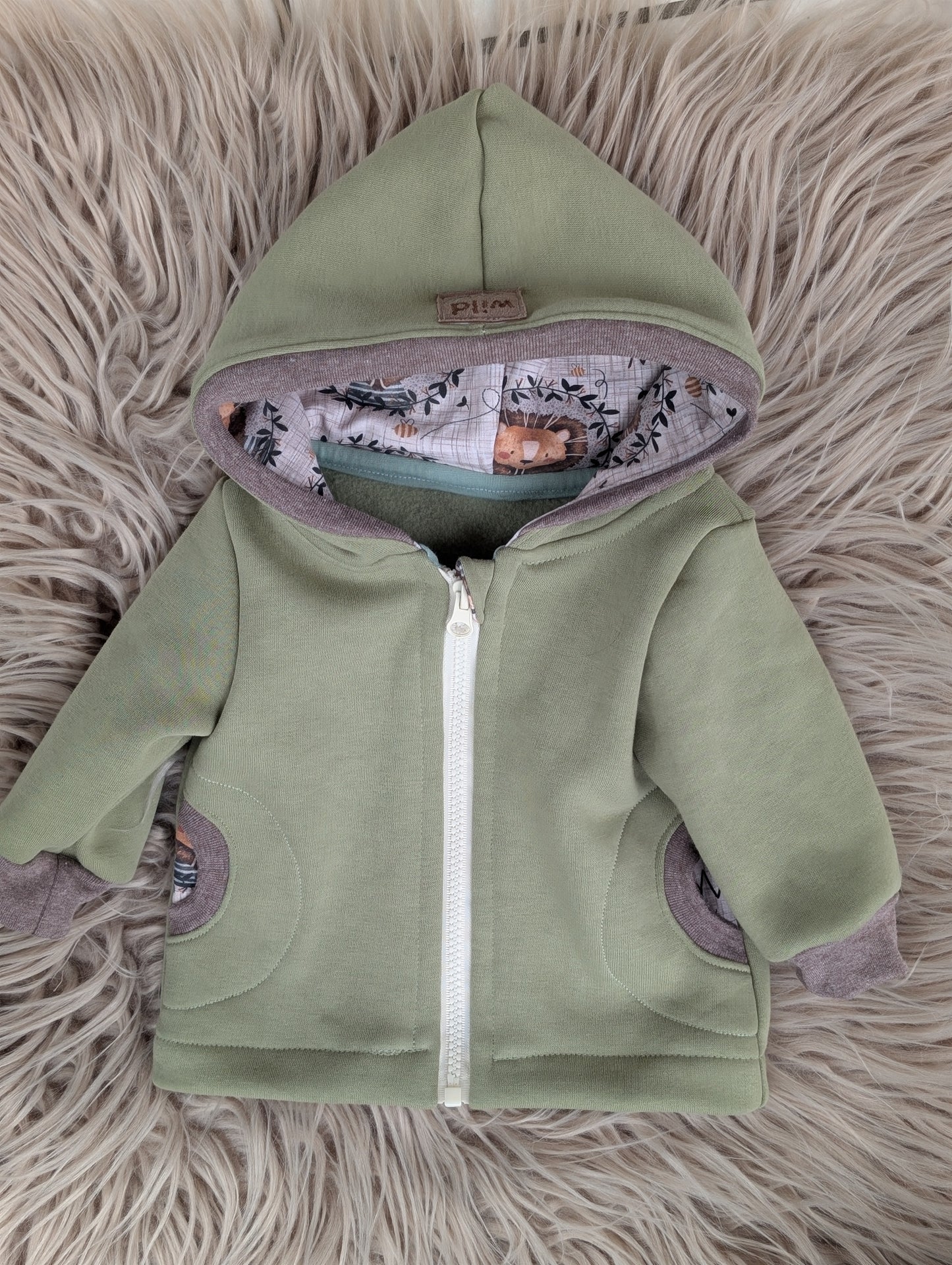 Babyjacke aus Wintersweat