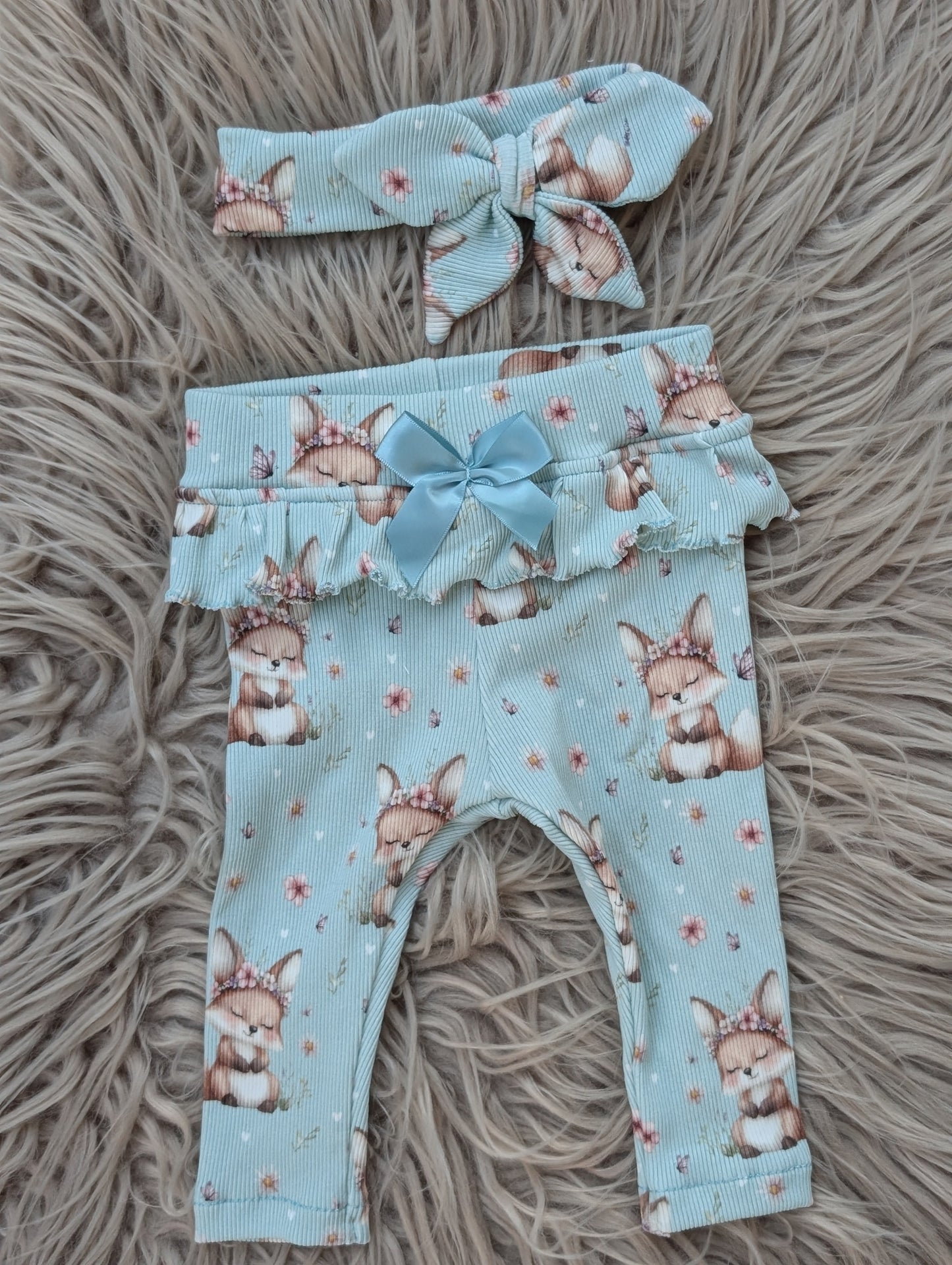 Mädchenset Leggin, Shirt, Haarband