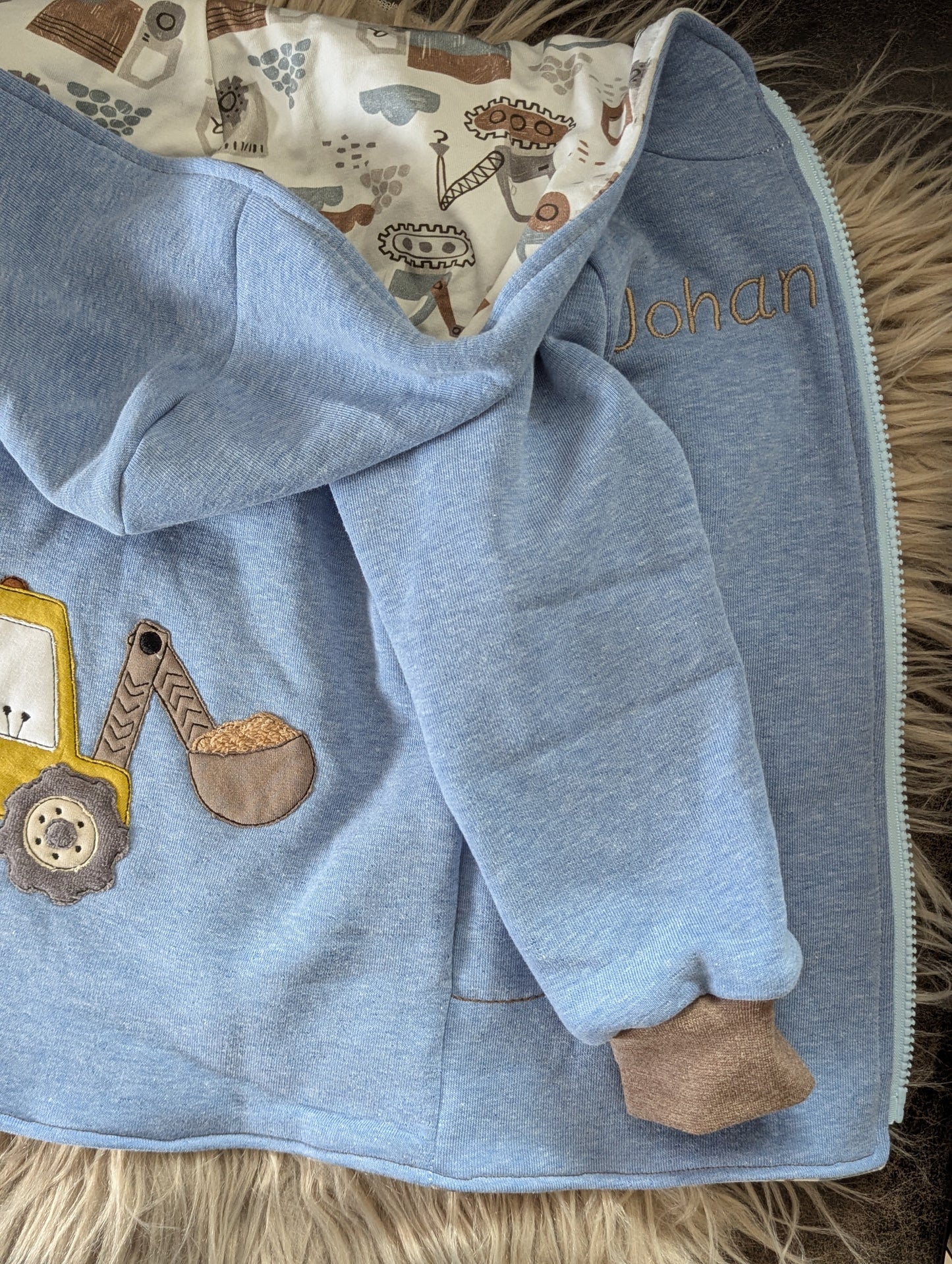 Babyjacke aus Wintersweat