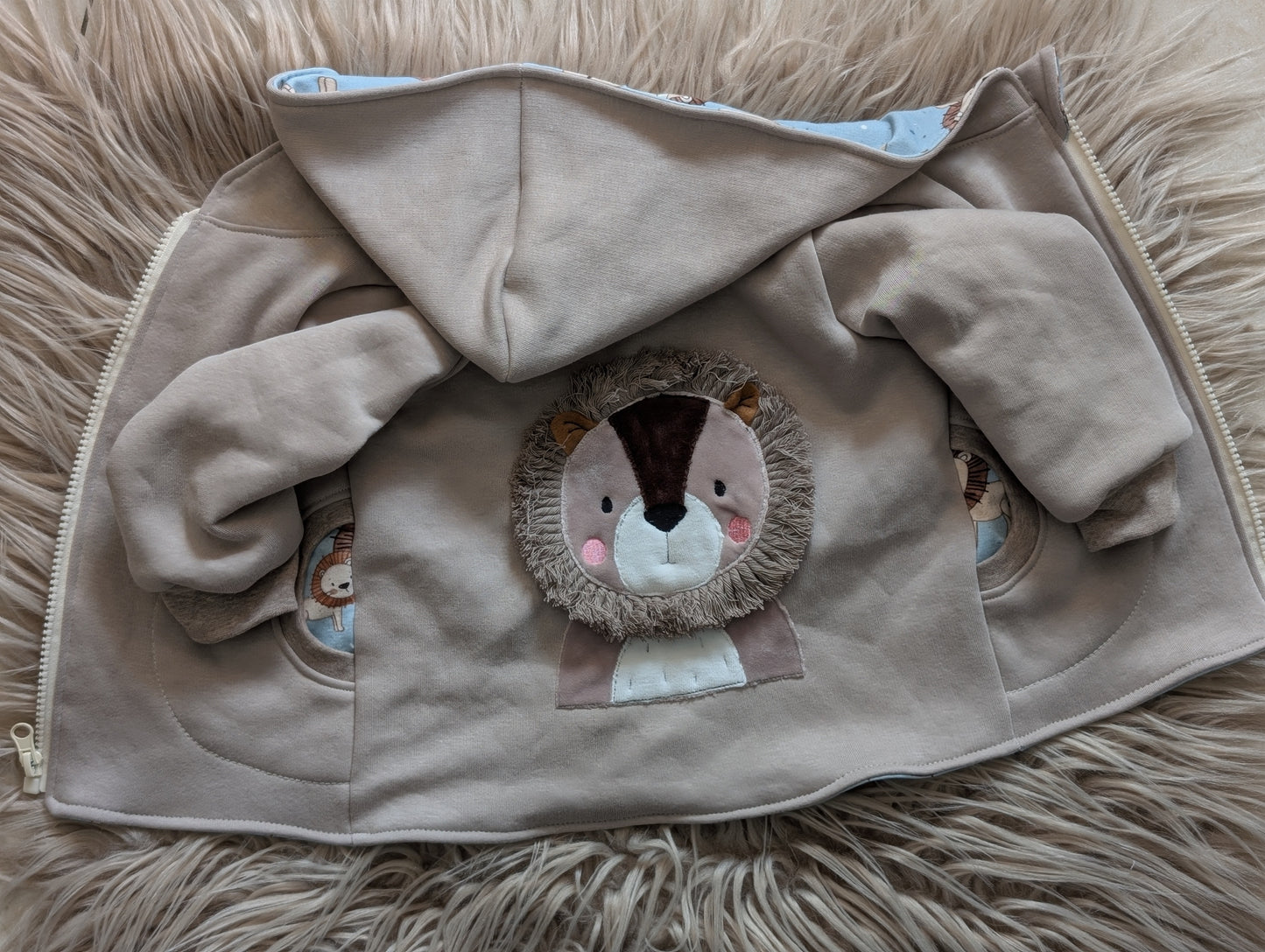 Babyjacke aus Wintersweat