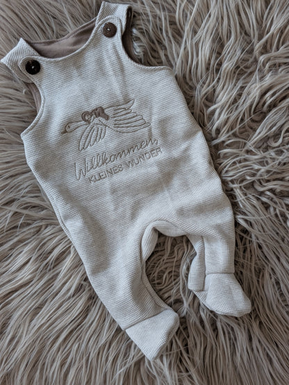 Babystrampler zur Geburt "willkommen kleines Wunder"