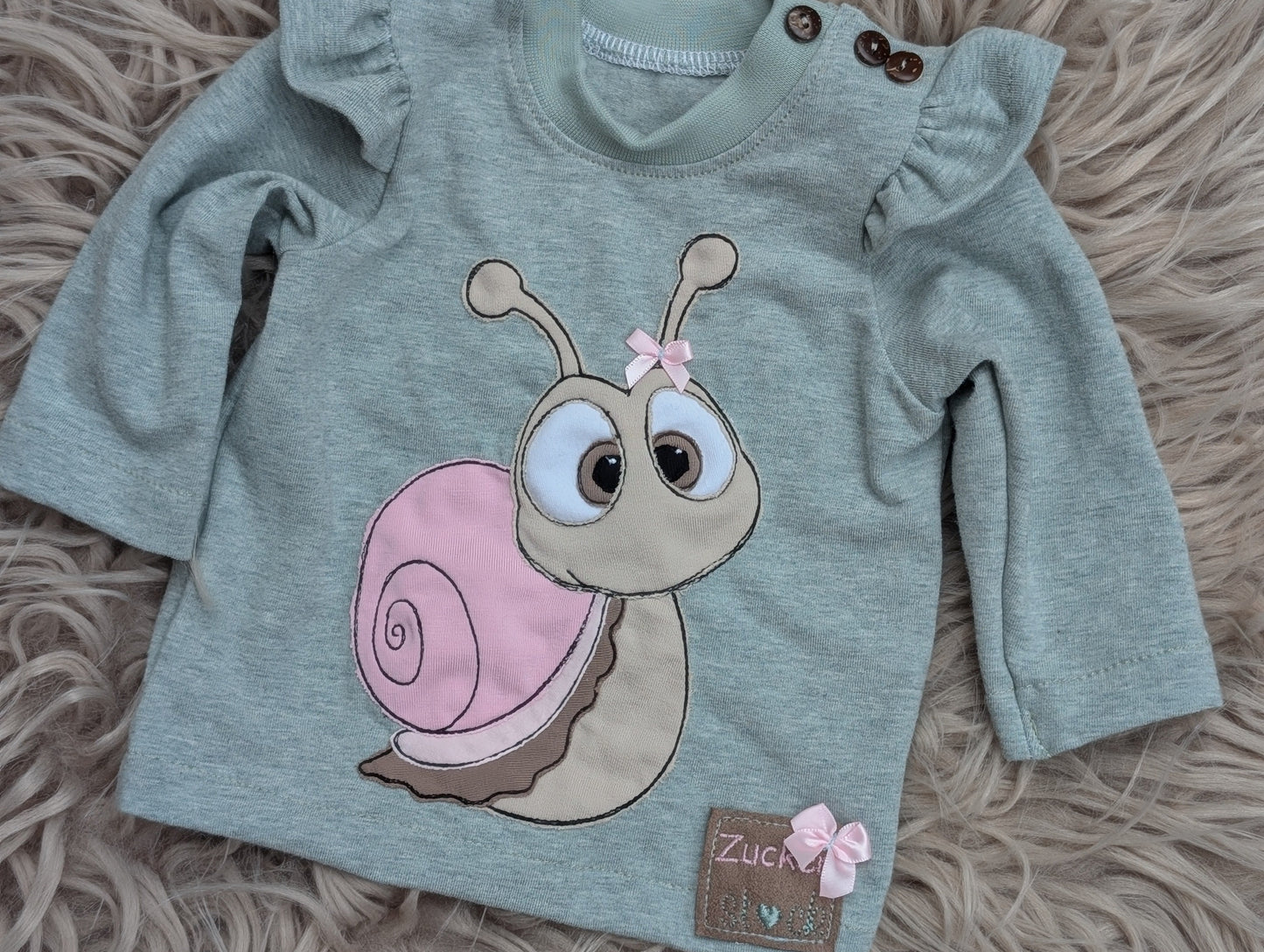 Baby-Set "Schnecke" – Handgemachtes 2-teiliges Outfit für Babys