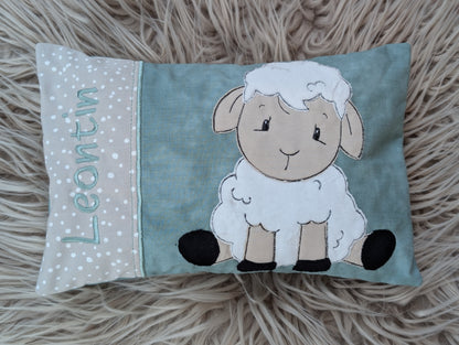 Personalisiertes Kinderkissen mit Schäfchen – 20 × 30 cm