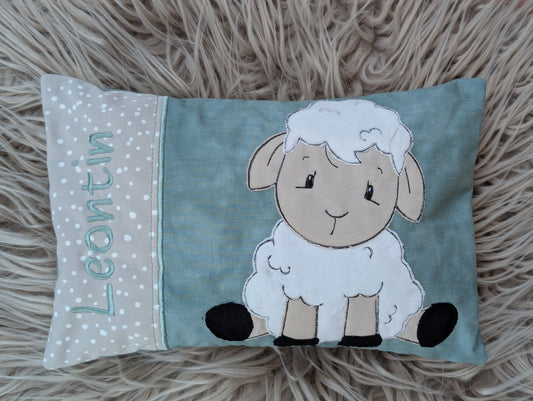 Personalisiertes Kinderkissen mit Schäfchen – 20 × 30 cm